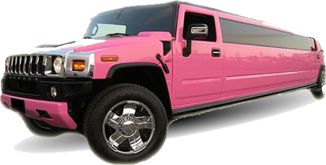 Hummer 2 -Stretchlimousine weiß - pink mieten